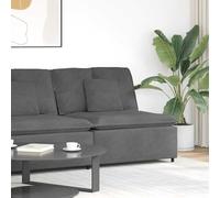 vidaXL Module central de canapé modulable avec coussins gris foncé 100 cm