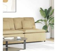 vidaXL Module central de canapé modulable avec coussins gris-vert 100 cm