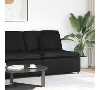 vidaXL Module central de canapé modulable avec coussins noirs 100 cm