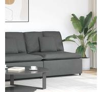 Vidaxl Module Central De Canapé Modulaire Coussins Gris Foncé 100 Cm Gris