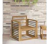vidaXL Module d'accoudoirs 2 pcs Blanc 60 x 6 x 61 cm, Module en Acacia, canapé Durable, Assise de Jardin, détente en extérieur, Confort chez soi, Extension modulable
