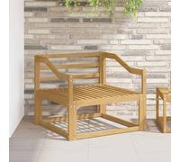 vidaXL Module d'accoudoirs 2 pcs Blanc 79 x 4 x 73 cm, Accoudoirs en Bois durables, modules pour chaises d'extérieur, Soutien de Loisirs, pièce en Acacia Solide