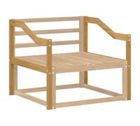 vidaXL Module d'accoudoirs 2 pcs Blanc 79 x 4 x 73 cm, Accoudoirs en Bois durables, modules pour chaises d'extérieur, Soutien de Loisirs, pièce en Acacia Solide