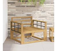 vidaXL Module d'accoudoirs 2 pcs Blanc 80 x 6 x 61 cm, Accessoires de canapé, accoudoir extérieur Solide, Insert en Acacia, Meuble Fonctionnel et résistant aux intempéries
