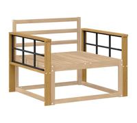 vidaXL Module d'accoudoirs 2 pcs Blanc 80 x 6 x 61 cm, Accessoires de canapé, accoudoir extérieur Solide, Insert en Acacia, Meuble Fonctionnel et résistant aux intempéries