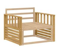 vidaXL Module d'accoudoirs 2 pcs Blanc 80 x 6 x 61 cm, Module accoudoir en Acacia, Accessoire Flexible pour canapés, Parfait pour Salon intérieur ou extérieur