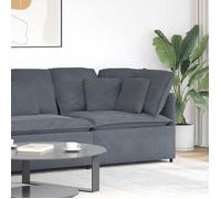 vidaXL Module d'angle de canapé modulaire Coussins Gris foncé 100 cm, canapé sectionnel, canapé Module d'angle, canapé Moderne, canapé d'angle