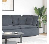 vidaXL Module d'angle de canapé modulaire Coussins Gris foncé 100 cm, canapé sectionnel, canapé Module d'angle, canapé Moderne, canapé d'angle