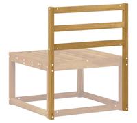 vidaXL Module de Dossier Blanc 59 x 4 x 73 cm Bois d'Acacia Massif, Module de Dossier résistant et modulable, Parfait pour Votre mobilier de Patio et Vos aménagements de Jardin