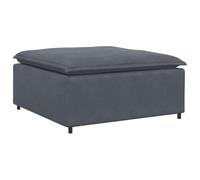 Vidaxl Module De Repose-Pieds De Canapé Modulaire Gris Foncé Gris