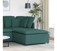 Vidaxl Module De Repose-Pieds De Canapé Modulaire Vert Foncé 100 X 100 X 48 Cm