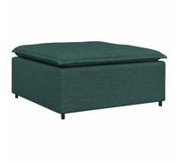 vidaXL Module de Repose-Pieds de canapé modulaire Vert foncé 100 x 100 x 48 cm