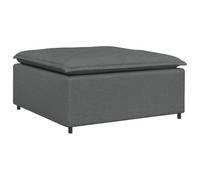 vidaXL Module de repose-pieds pour canapé modulaire – Gris foncé – 100 x 100 x 48 cm