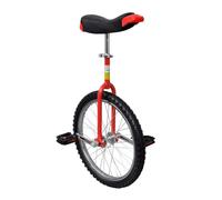 vidaXL Monocycle ajustable 20 pouces - Rouge - pour enfants débutants