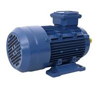 vidaXL Moteur électrique triphasé Aluminium 1,5 kW 2 CH 2840 tr/min bleu G