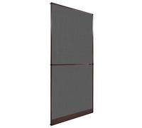 vidaXL Moustiquaire à Charnières Marron pour Porte 100x215 cm Protection