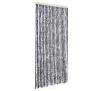 vidaXL Moustiquaire rideau de porte – Protection contre insectes, Imperméable, 100×220 cm, Argenté