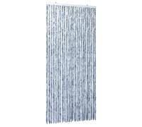 vidaXL Moustiquaire Rideau de Porte Protection Contre Insectes Chenille Ecran contres Mouches Moustiques Imperméable Maison Mobile Caravane 100x220 cm Argenté