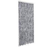 vidaXL Moustiquaire rideau de porte – Argenté 90x220 cm – Chenille – Imperméable
