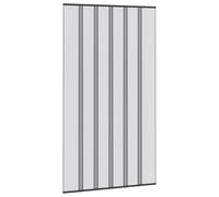 vidaXL Moustiquaire avec rideau en maille polyester noir rectangulaire léger rideau anti-mouches design moderne barrière anti-insectes installation facile moustiquaire moustiquaire maille polyester