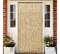 vidaXL Moustiquaire Beige et marron 100x220 cm Chenille
