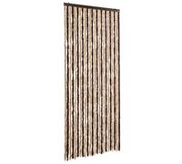 vidaXL Moustiquaire Rideau à mouches Chenille beige et marron clair 100 x 220 cm