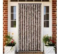 vidaXL Moustiquaire Chenille Beige et marron clair 90x220 cm