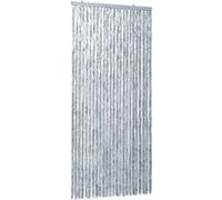 Moustiquaire Blanc et gris 100x220 cm Chenille