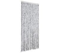 vidaXL Moustiquaire Blanc et gris 90x200 cm Chenille