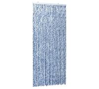 vidaXL Moustiquaire Bleu blanc et argenté 100x220 cm Chenille