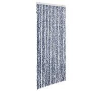 vidaXL Moustiquaire Bleu et blanc 90x200 cm Chenille