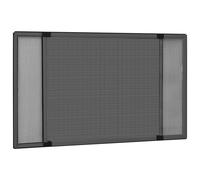 vidaXL Moustiquaire extensible pour fenêtres – Aluminium ajustable – Anthracite (75-143 x 50 cm)