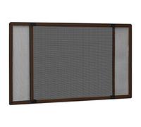 vidaXL Moustiquaire extensible pour fenêtres Marron (100-193) x75 cm