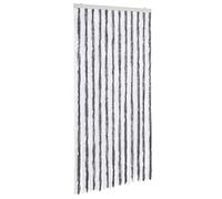 vidaXL Moustiquaire Gris et Blanc 100x220 cm Chenille