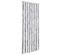vidaXL Moustiquaire Chenille Noir G Gris et blanc 56 x 185 cm