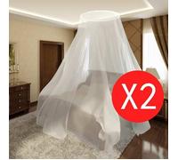 Moustiquaire 2 pcs Rond 56x325x230 cm Noir G