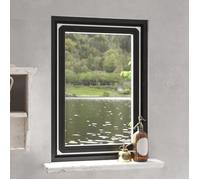 vidaXL Moustiquaire magnétique pour fenêtres 80x120 cm blanc Noir G