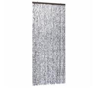 vidaXL Moustiquaire rideau de porte – Protège mouches & moustiques – 100×220 cm Marron/Beige