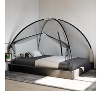 Moustiquaire mongole avec portes 220 maille noir 200x150x140 cm