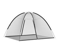 Moustiquaire mongole avec portes 220 maille noir 200x180x135 cm