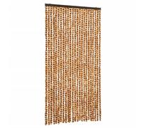vidaXL Moustiquaire Ocre et Blanc 100x220 cm Chenille