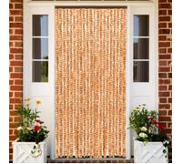 vidaXL Moustiquaire Ocre et blanc 90x220 cm Chenille
