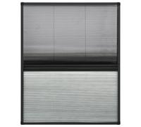 Vidaxl Moustiquaire Pliss¿¿E Pour Fen¿ºtre Aluminium 60x80cm Avec Auvent