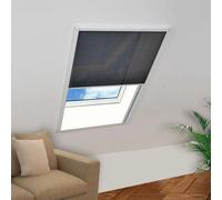 vidaXL Moustiquaire pliss¿¿e pour fen¿ºtre Aluminium 80 x 100 cm
