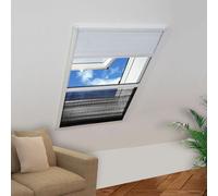 vidaXL Moustiquaire pliss¿¿e pour fen¿ºtre et store Aluminium 80 x 120cm