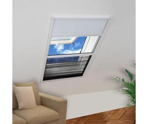 vidaXL Moustiquaire pliss¿¿e pour fen¿ºtre et store Aluminium 80 x 120cm