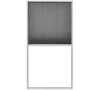 Moustiquaire Plissée à Fenêtre Aluminium Marron 80x100cm contre Insecte vidaXL