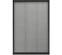 Vidaxl Moustiquaire Plissée Pour Fenêtre Aluminium Anthracite 80x160cm