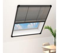 Vidaxl Moustiquaire Plissée Pour Fenêtre Aluminium Anthracite 80x160cm