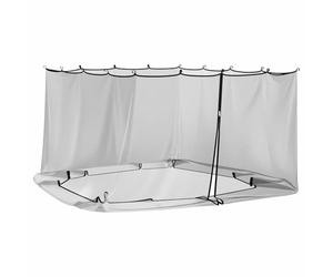 vidaXL Moustiquaire pour Gazebo 220 Mesh Noir 3,6 x 3 x 2 m Polyester